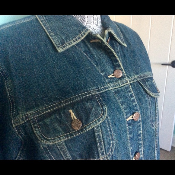 BILL BLASS Vintage Denim Jacket size PL - Picture 3 of 12